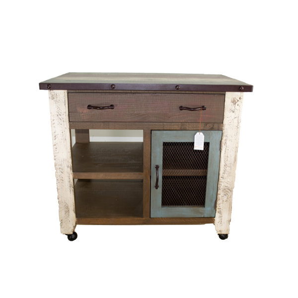 Gracie Oaks Vadir Wood Kitchen Cart Wayfair